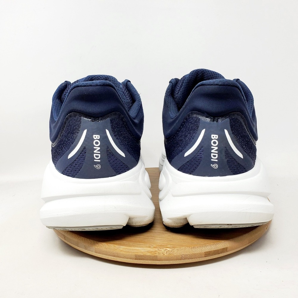 Hoka One One Bondi 9 Shoes Mens 11 2E WIDE Blue Comfort Walking Running Sneaker - Picture 10 of 16